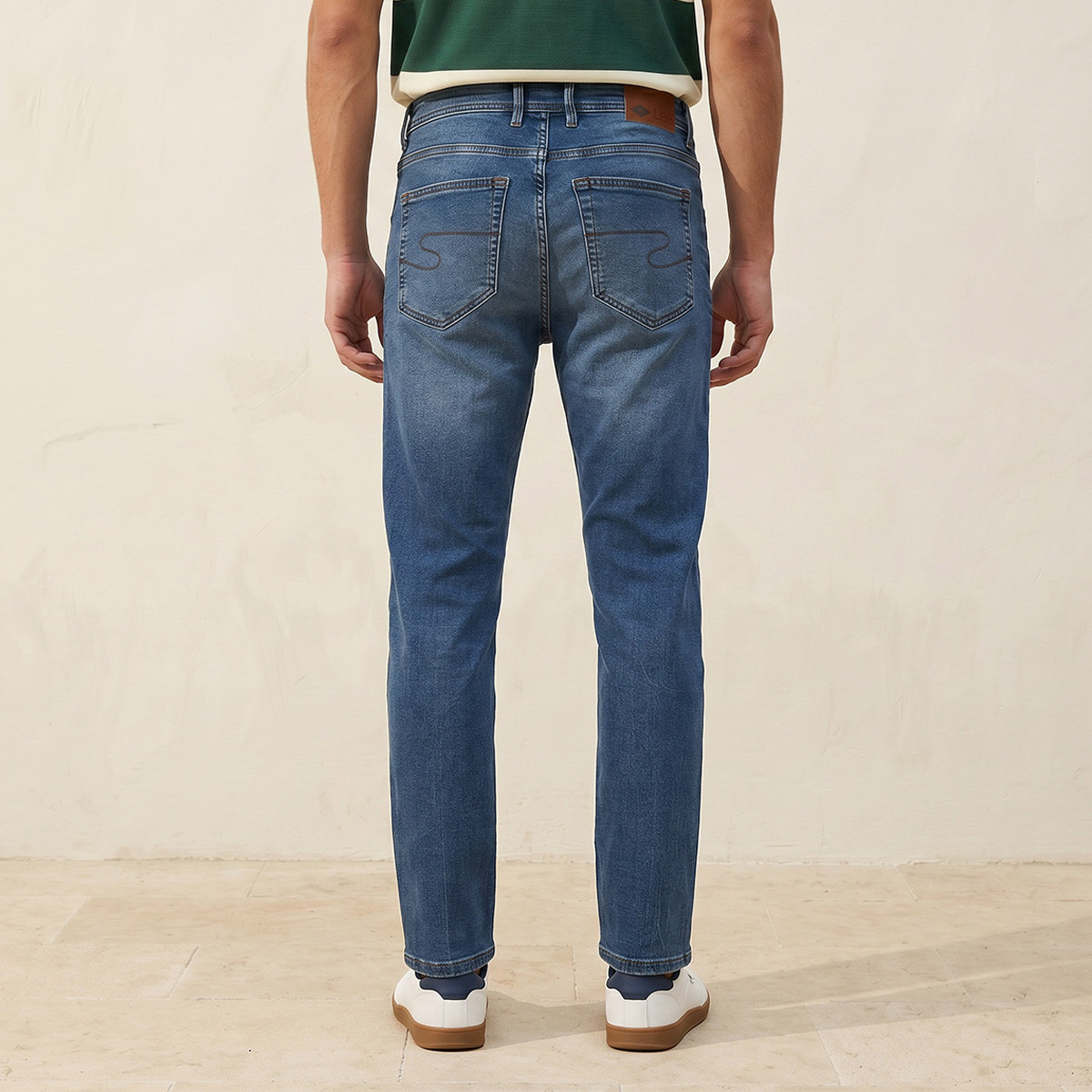 بنطلون جينز بقصة سليم من لي كوبر-men-clothing-jeans-image-4