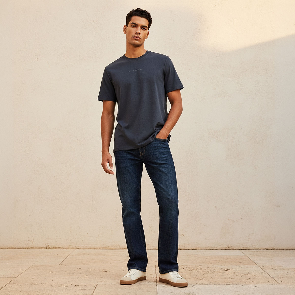 Lee Cooper Regular Fit Crew Neck Short Sleeves Logo Print T-shirt-men-clothing-tshirtsandpolos-tshirts-image-3