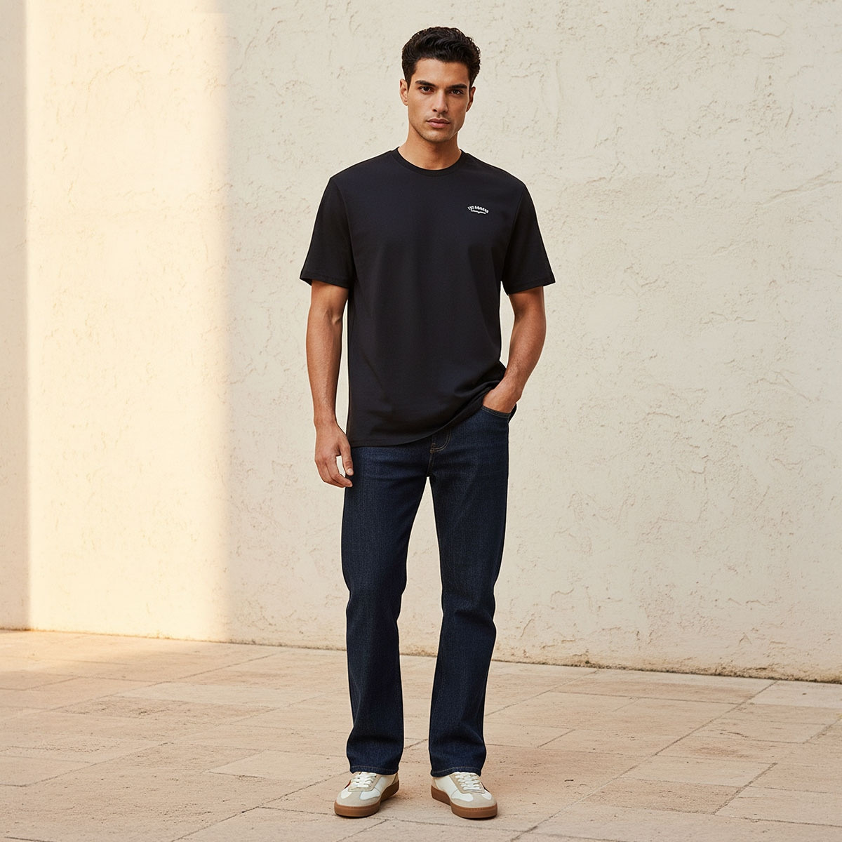 Lee Cooper Regular Fit Crew Neck Short Sleeves Logo Print T-shirt-men-clothing-tshirtsandpolos-tshirts-image-3