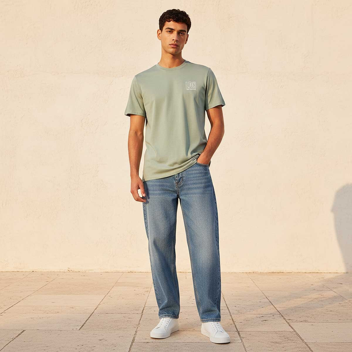 Lee Cooper Regular Fit Crew Neck Short Sleeves Logo Print T-shirt-men-clothing-tshirtsandpolos-tshirts-image-3