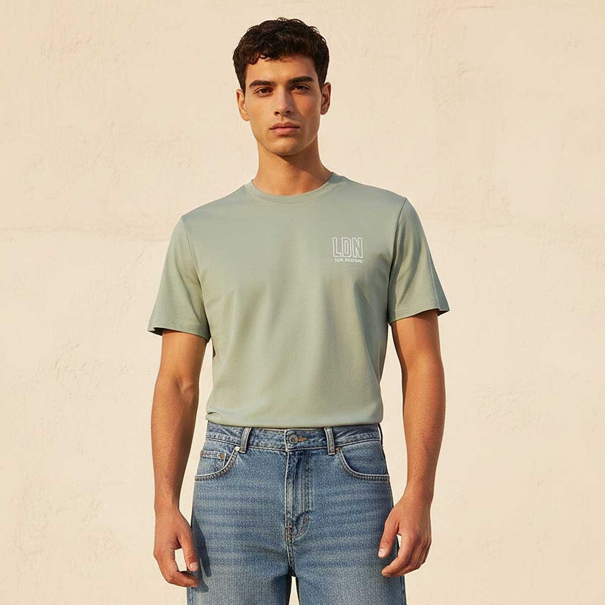 Lee Cooper Regular Fit Crew Neck Short Sleeves Logo Print T-shirt-men-clothing-tshirtsandpolos-tshirts-image-5
