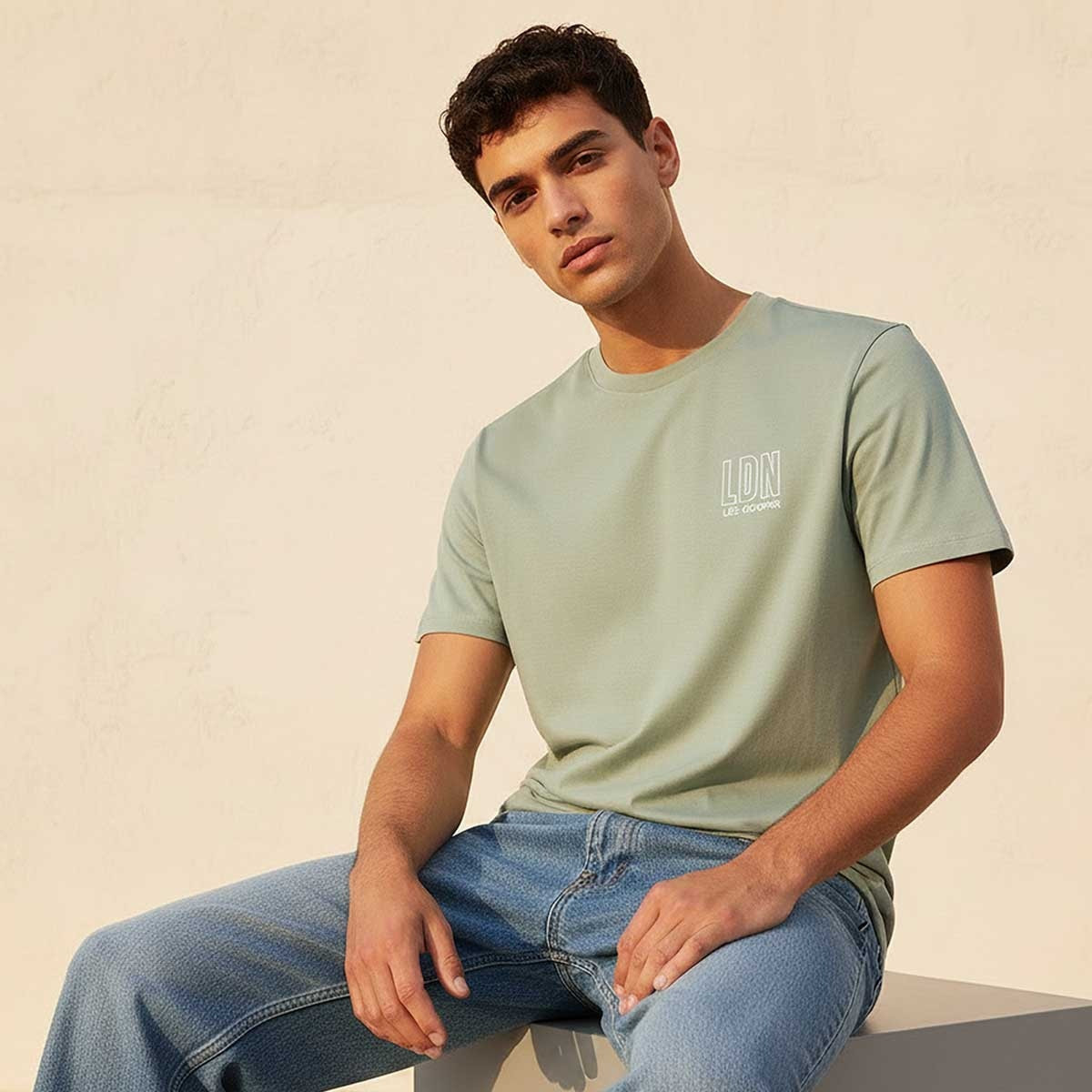 Lee Cooper Regular Fit Crew Neck Short Sleeves Logo Print T-shirt-men-clothing-tshirtsandpolos-tshirts-image-6