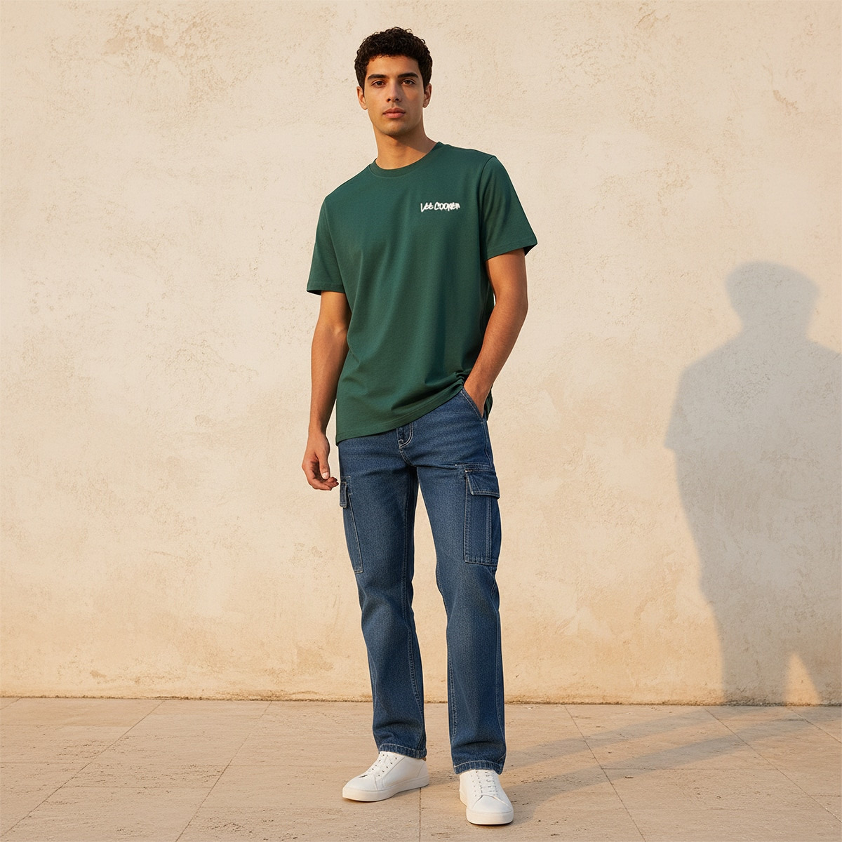 Lee Cooper Regular Fit Crew Neck Short Sleeves Logo Print T-shirt-men-clothing-tshirtsandpolos-tshirts-image-3