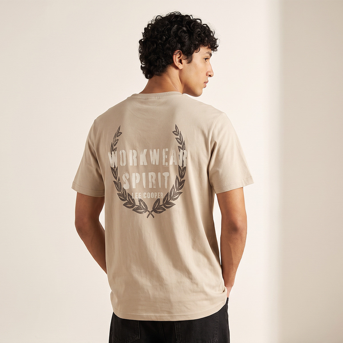 Lee Cooper Regular Fit Crew Neck Logo Print T-shirt-men-clothing-tshirtsandpolos-tshirts-image-1