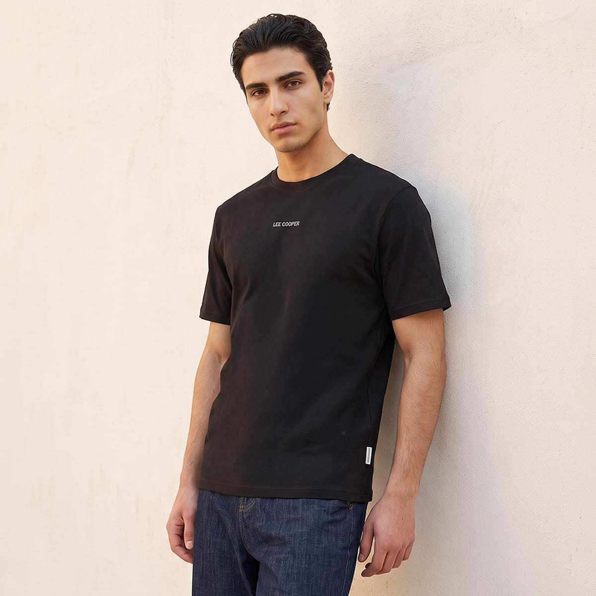 Lee Cooper Regular Fit Crew Neck Short Sleeves Logo Print T-shirt-men-clothing-tshirtsandpolos-tshirts-image-5