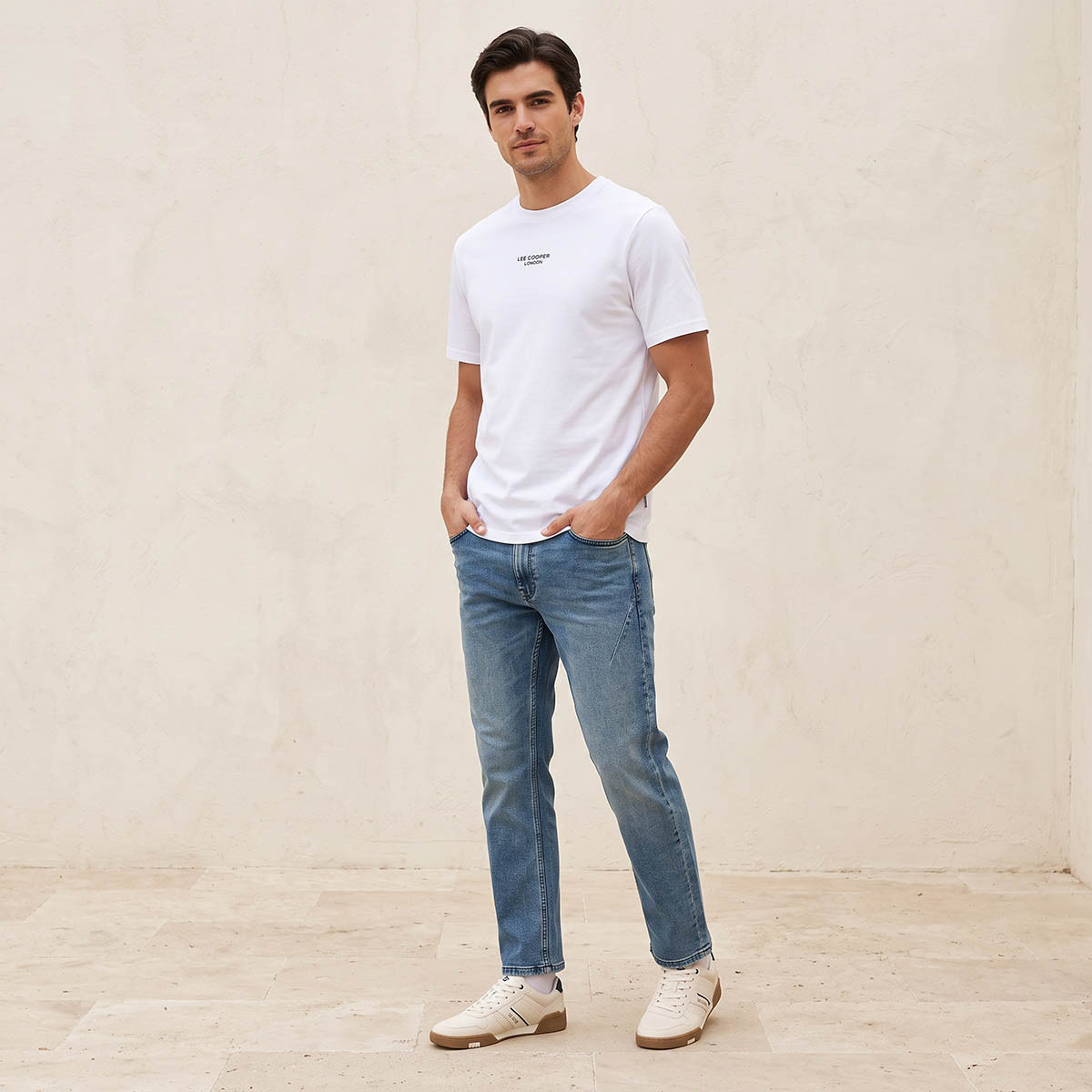 Lee Cooper Regular Fit Crew Neck Short Sleeves Logo Print T-shirt-men-clothing-tshirtsandpolos-tshirts-image-3