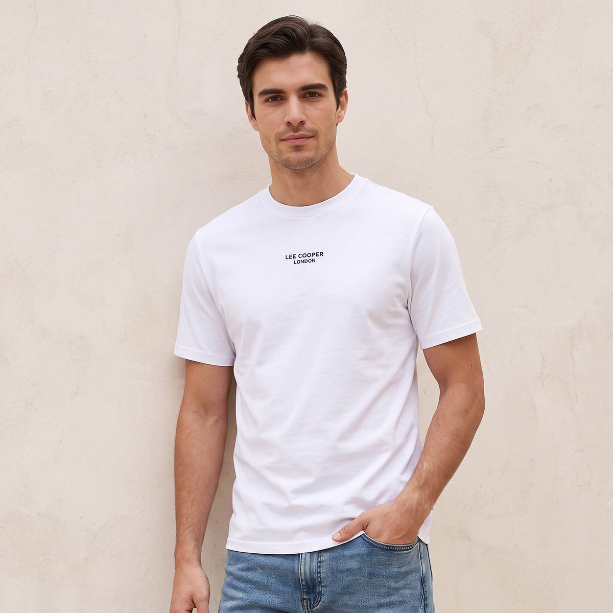 Lee Cooper Regular Fit Crew Neck Short Sleeves Logo Print T-shirt-men-clothing-tshirtsandpolos-tshirts-image-5