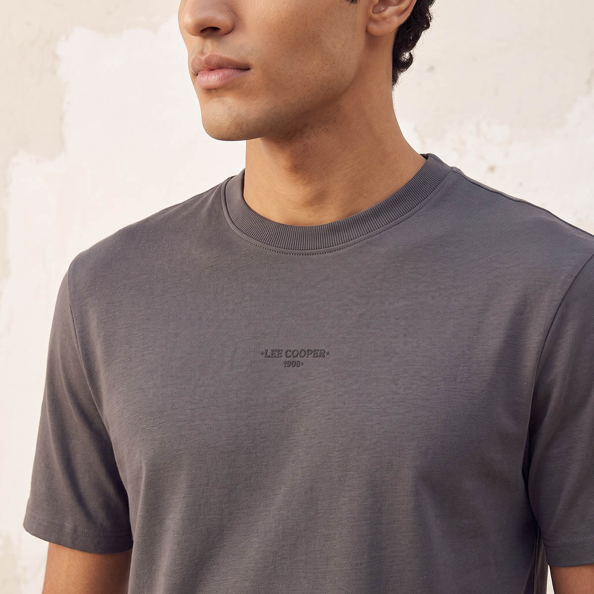 Lee Cooper Regular Fit Crew Neck Short Sleeves Logo Print T-shirt-men-clothing-tshirtsandpolos-tshirts-image-4