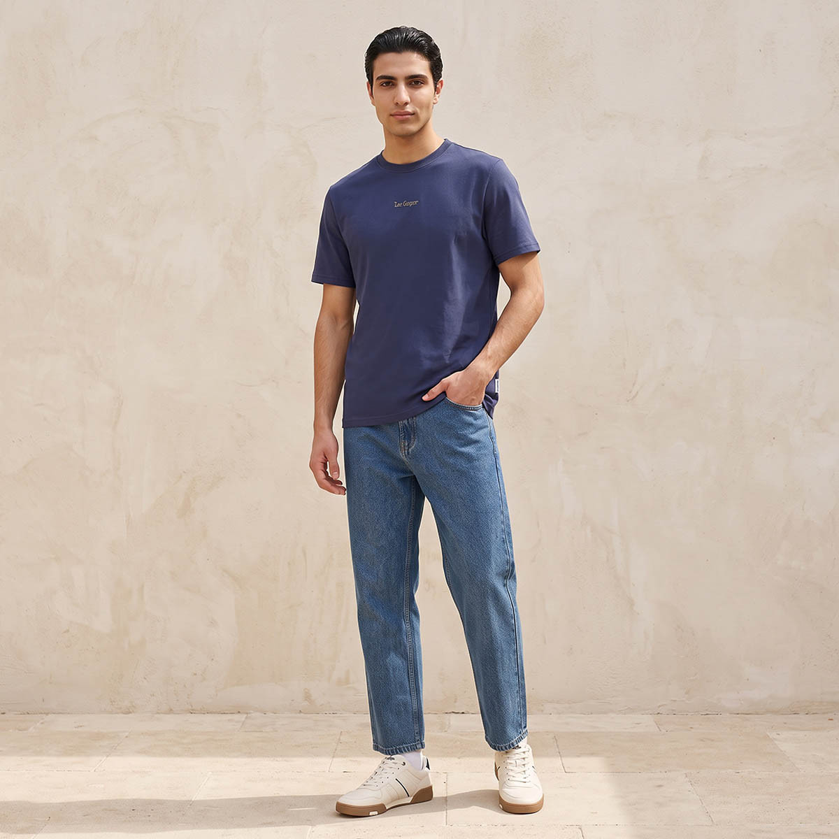 Lee Cooper Regular Fit Crew Neck Short Sleeves Logo Print T-shirt-men-clothing-tshirtsandpolos-tshirts-image-3