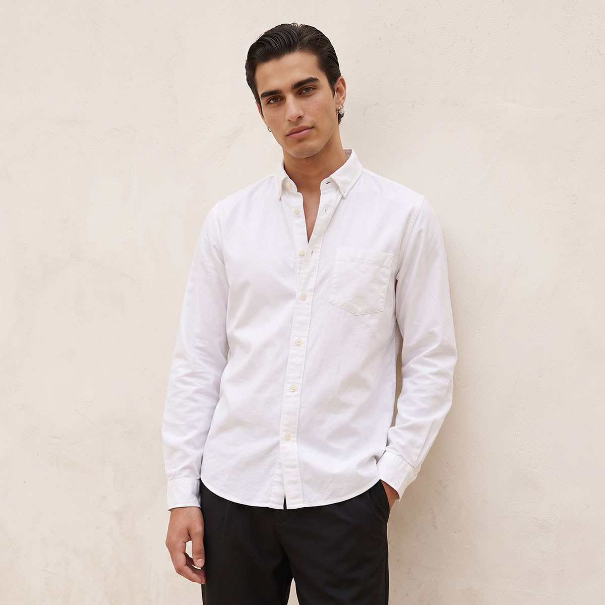 قميص بأكمام طويلة من لي كوبر-men-clothing-shirts-image-1