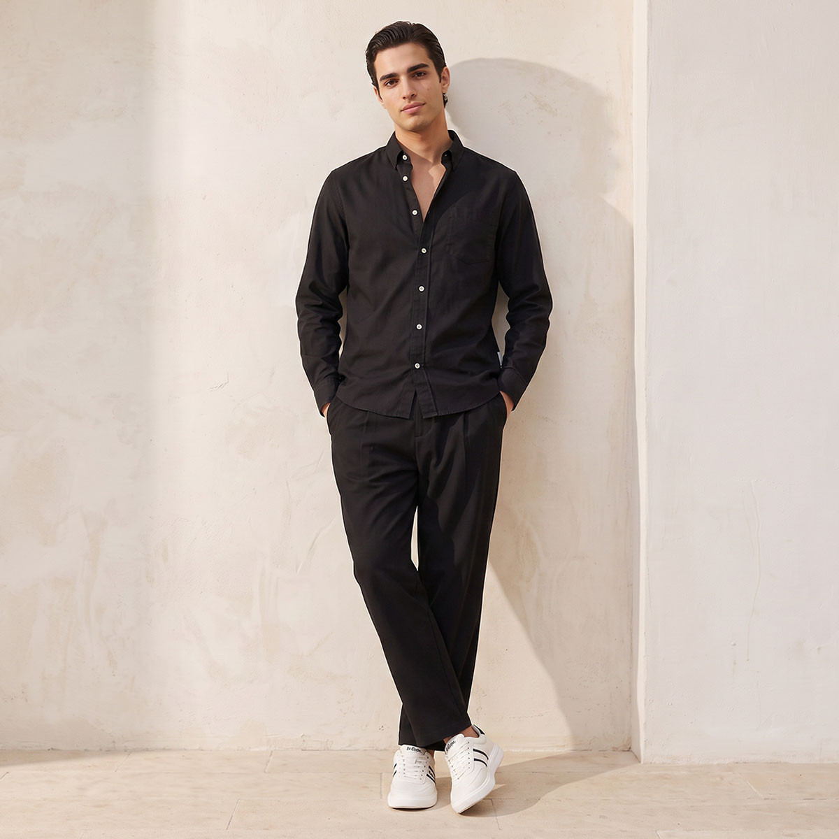 قميص بأكمام طويلة من لي كوبر-men-clothing-shirts-image-2