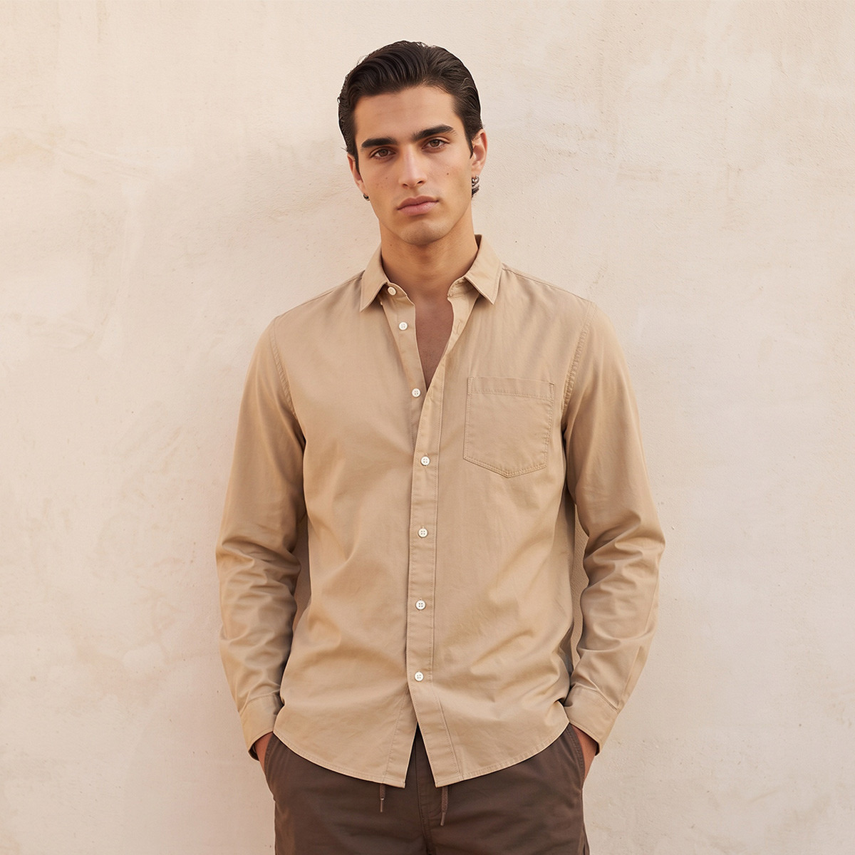 قميص بأكمام طويلة من لي كوبر-men-clothing-shirts-image-1
