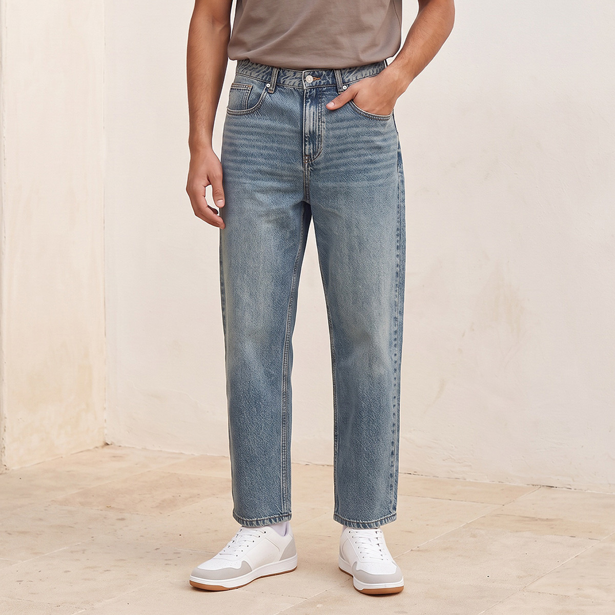 Lee Cooper Baggy Fit Jeans-men-clothing-jeans-image-1