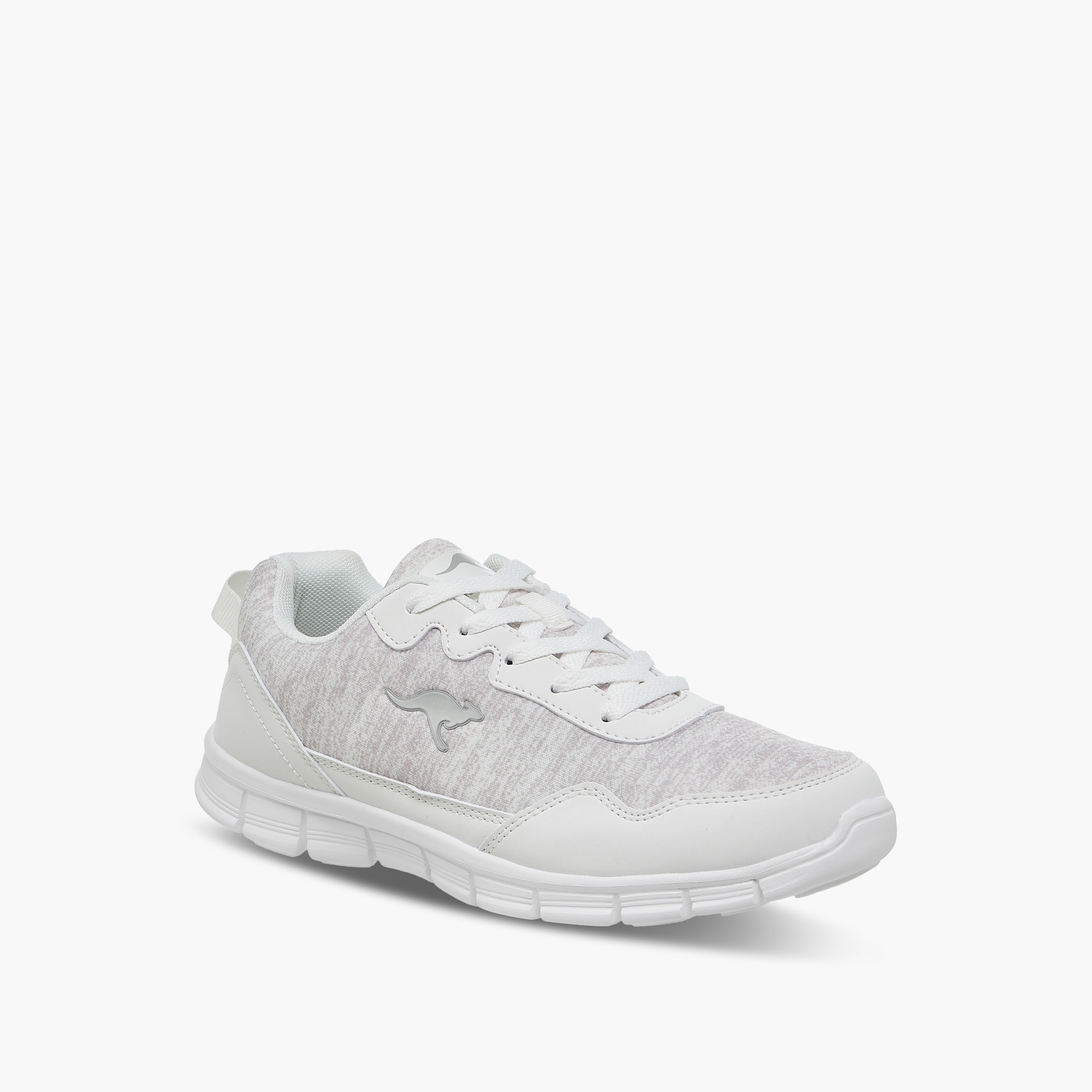 KangaROOS Women's Panelled Sports Shoes with Lace-Up Closure-women-shoes-sports-image-2