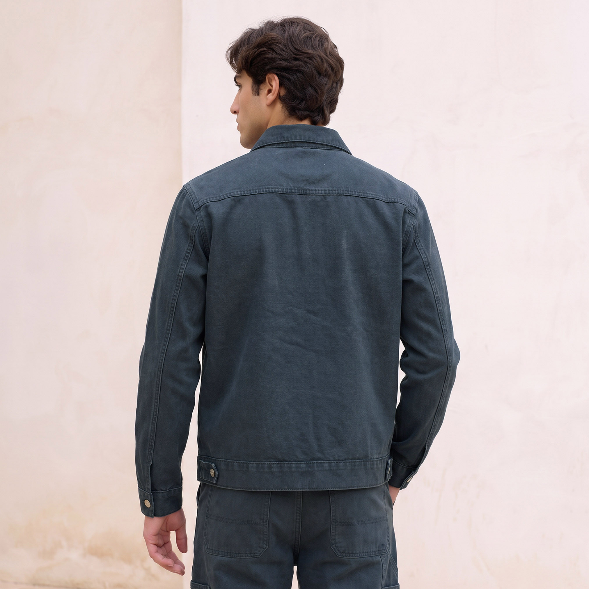 جاكيت قطن بجيوب طي من لي كوبر-men-clothing-jacketsandblazers-jackets-image-4