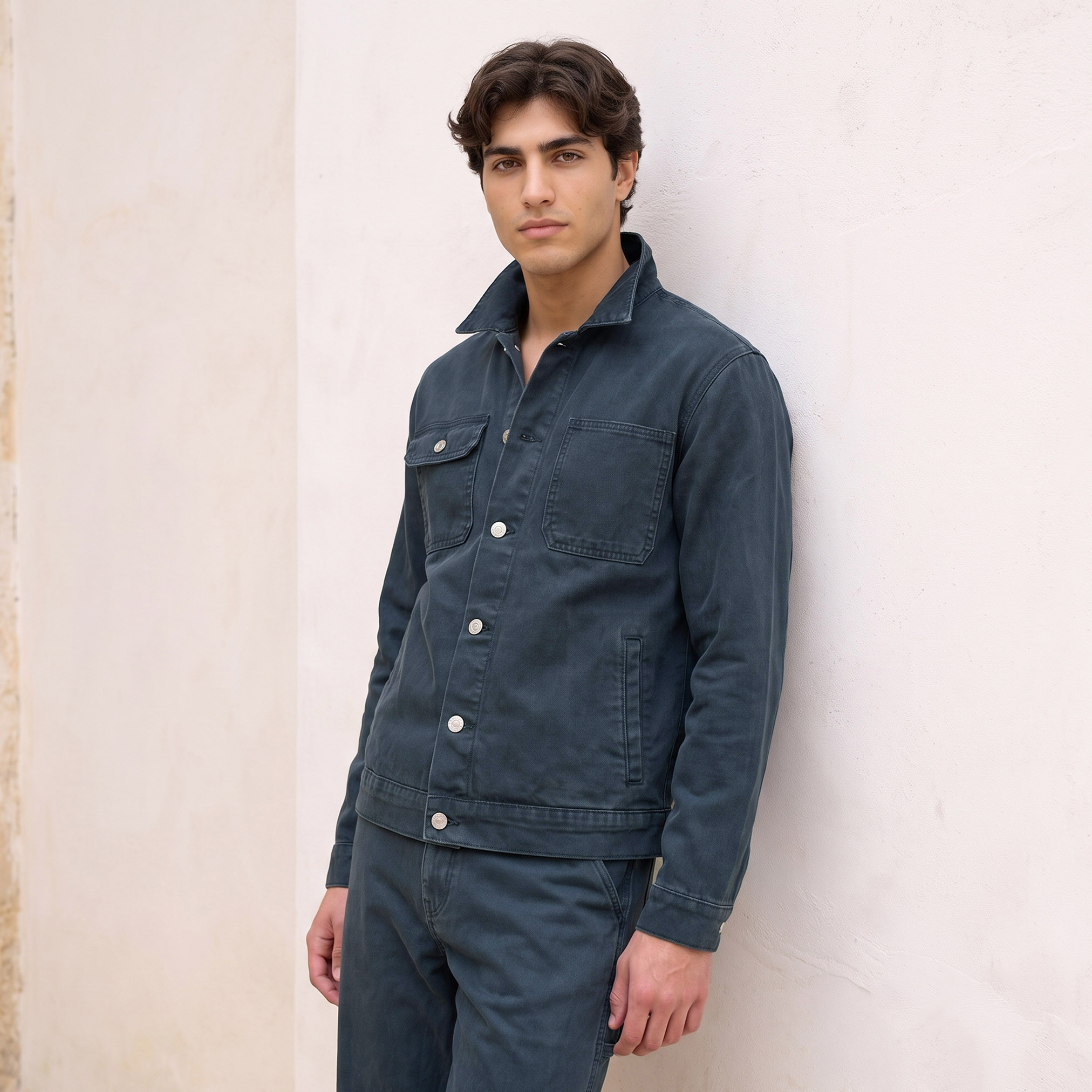 جاكيت قطن بجيوب طي من لي كوبر-men-clothing-jacketsandblazers-jackets-image-5