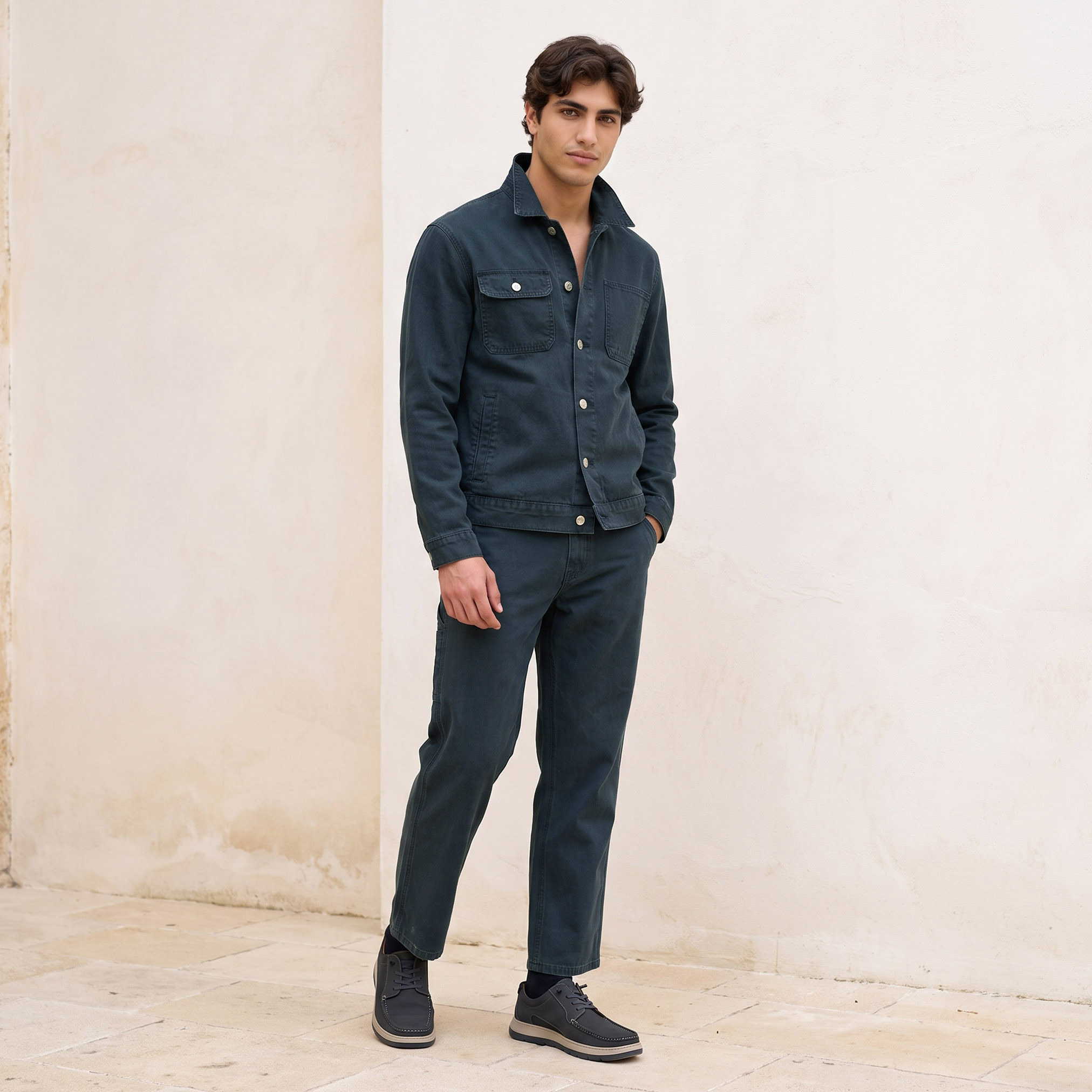جاكيت قطن بجيوب طي من لي كوبر-men-clothing-jacketsandblazers-jackets-image-6