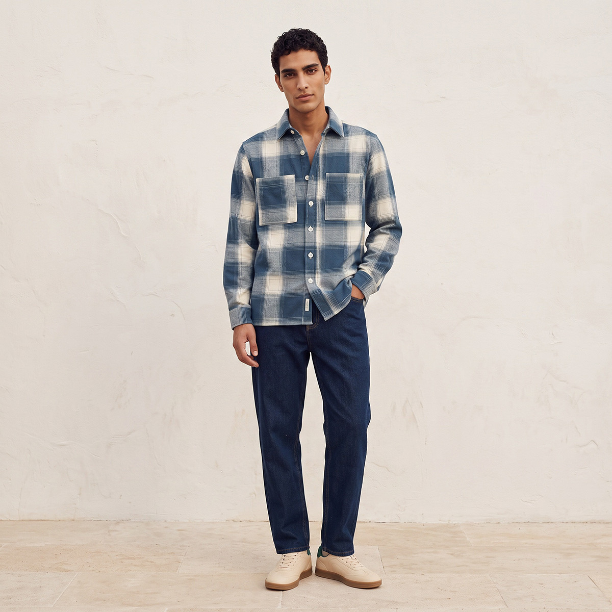 Lee Cooper Regular Fit Cotton Checked Shirt-men-clothing-shirts-image-2