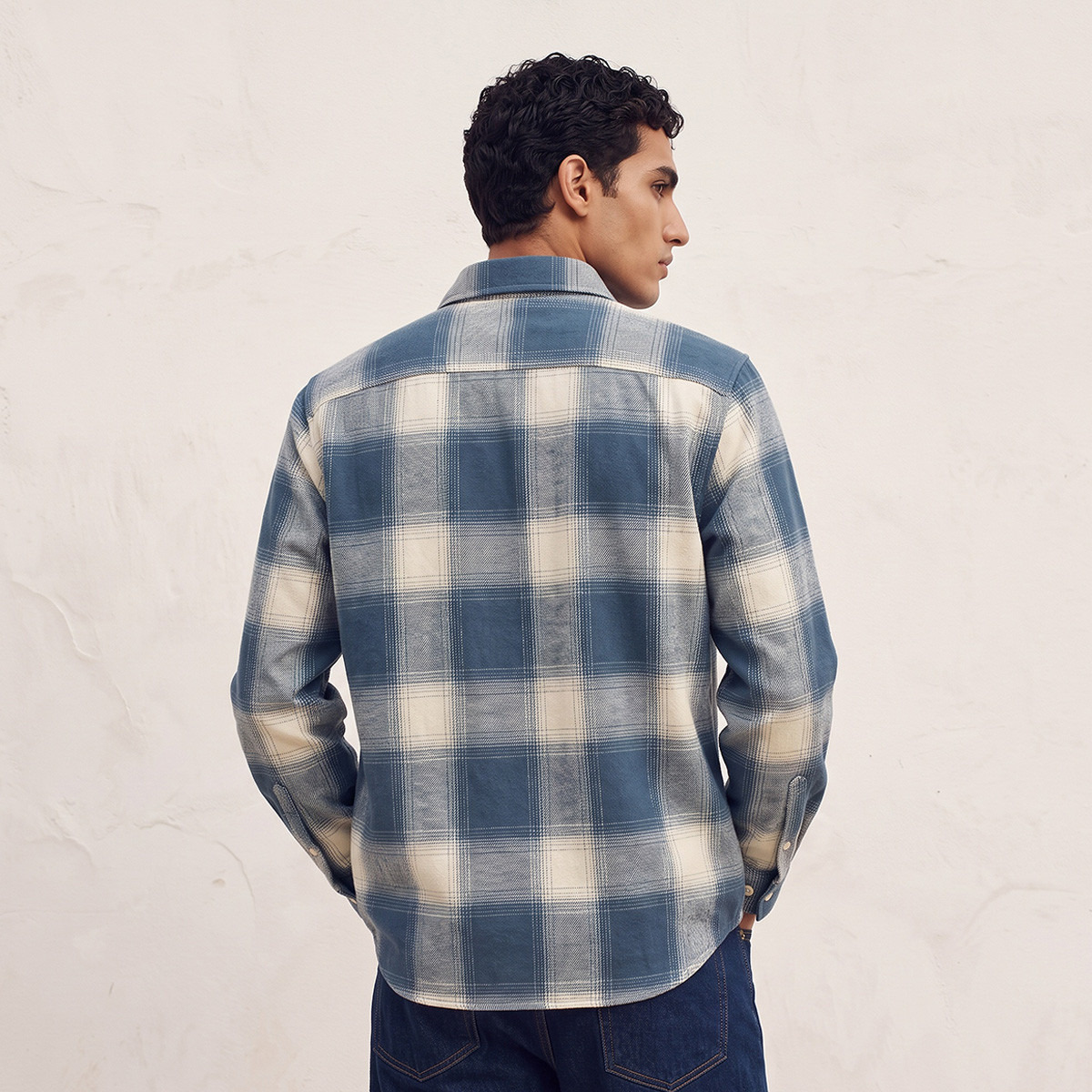 Lee Cooper Regular Fit Cotton Checked Shirt-men-clothing-shirts-image-3