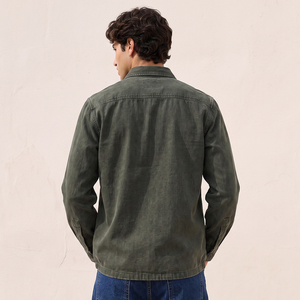 جاكيت قطن بياقة من لي كوبر-men-clothing-jacketsandblazers-jackets-image-4