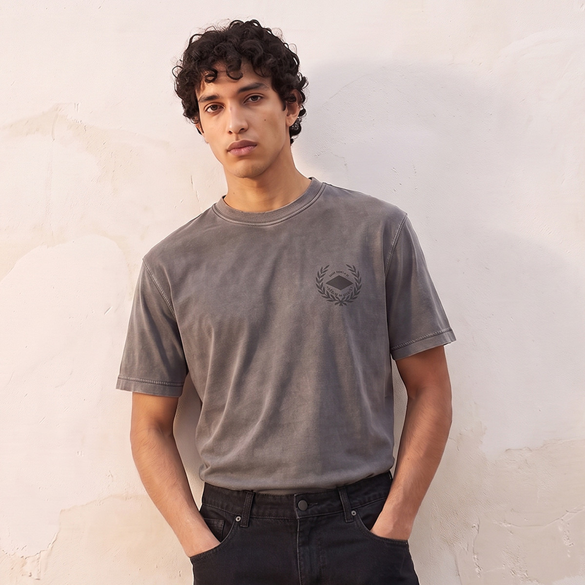 Lee Cooper Crew Neck Short Sleeves Logo Print T-shirt-men-clothing-tshirtsandpolos-tshirts-image-5