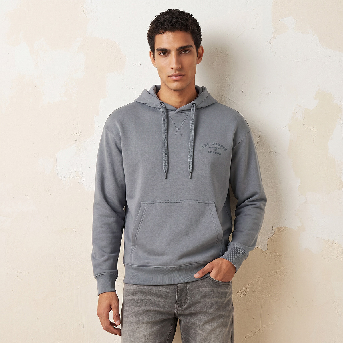 Lee Cooper Logo Hoodie-men-winterwear-hoodiesandsweatshirts-image-2