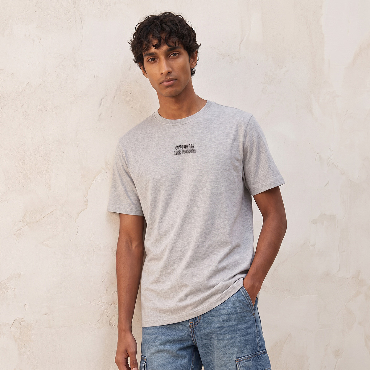 Lee Cooper Crew Neck Logo T-shirt-men-clothing-tshirtsandpolos-tshirts-image-1