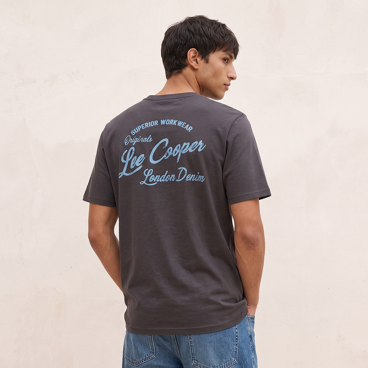 Lee Cooper Crew Neck Logo T-shirt-men-clothing-tshirtsandpolos-tshirts-image-1