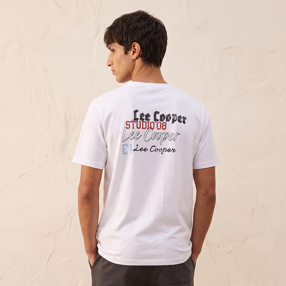 Lee Cooper Crew Neck Logo T-shirt-men-clothing-tshirtsandpolos-tshirts-image-1