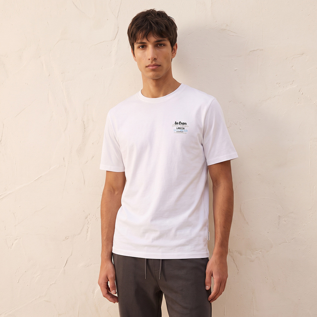 Lee Cooper Crew Neck Logo T-shirt-men-clothing-tshirtsandpolos-tshirts-image-3