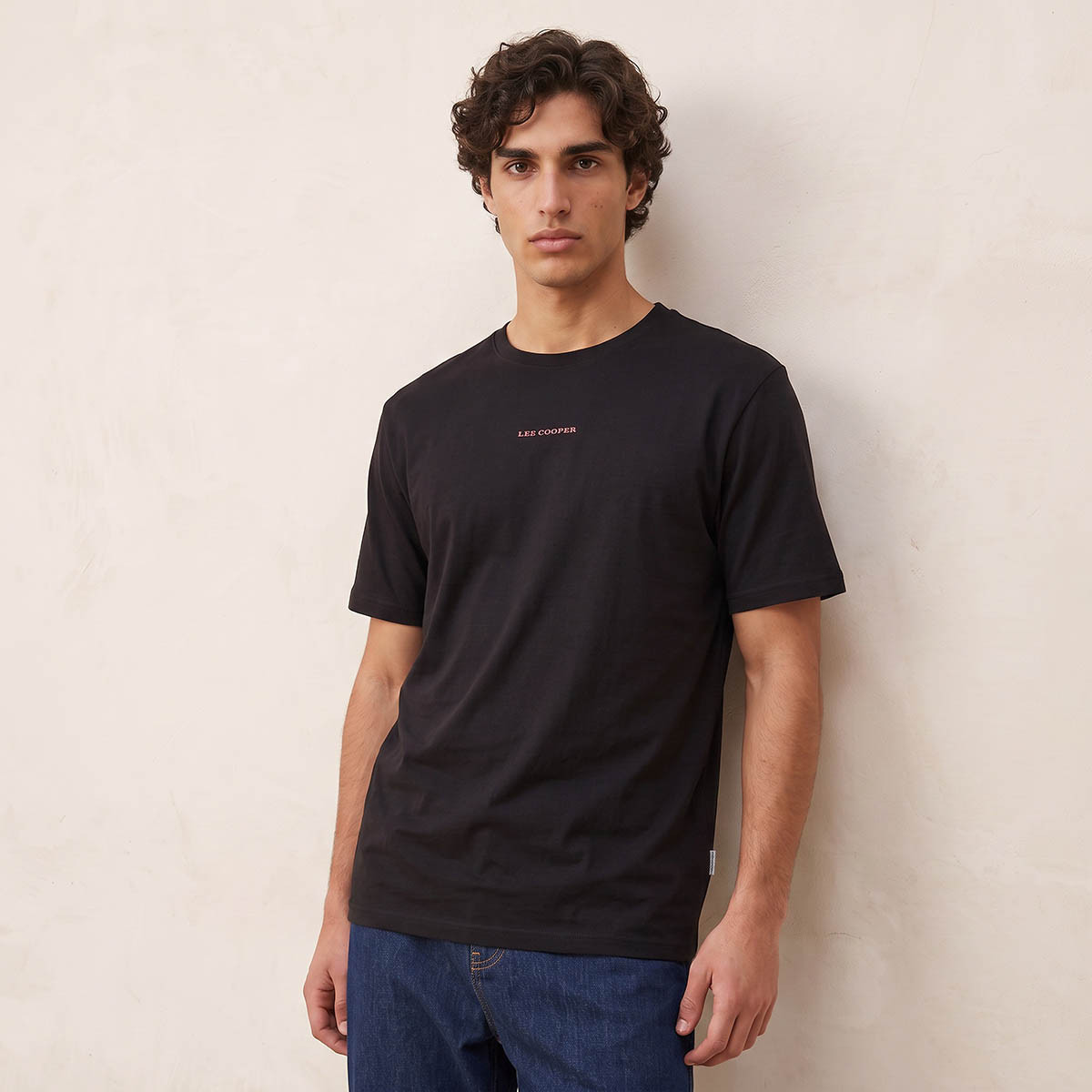 Lee Cooper Crew Neck Logo T-shirt-men-clothing-tshirtsandpolos-tshirts-image-1