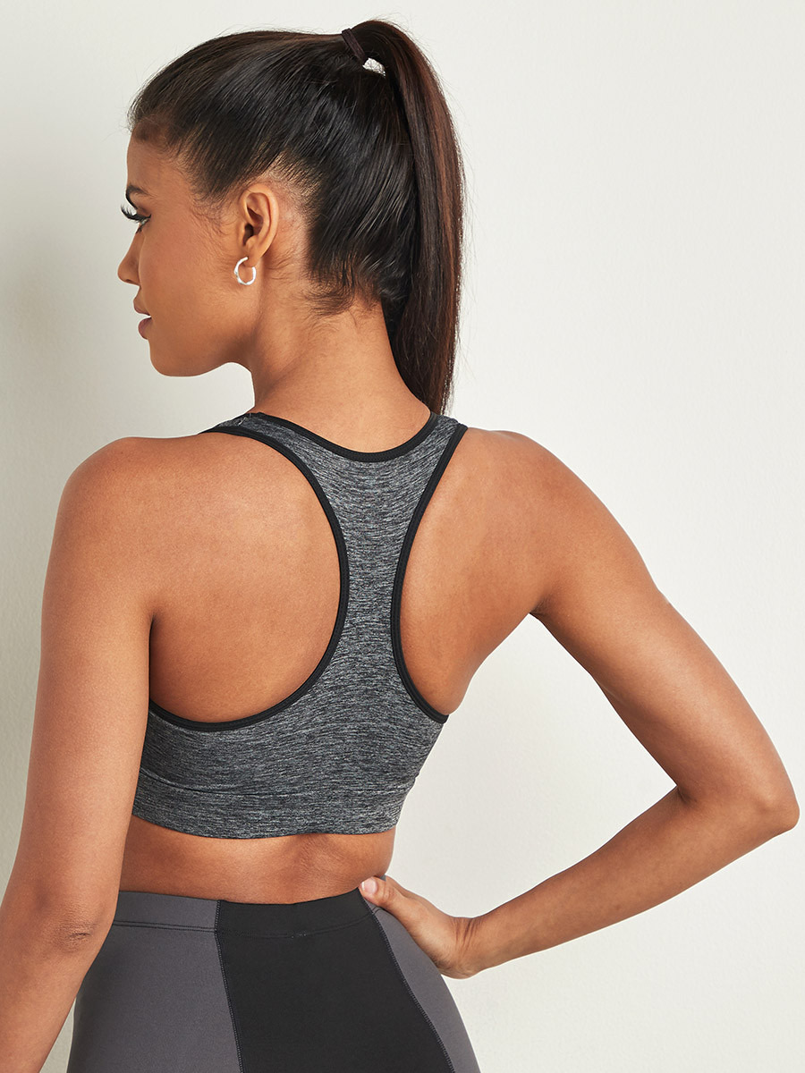 Styli Melange Contrast Trim Active Sports Bra-women-clothing-sportswearandactivewear-sportsbras-image-3