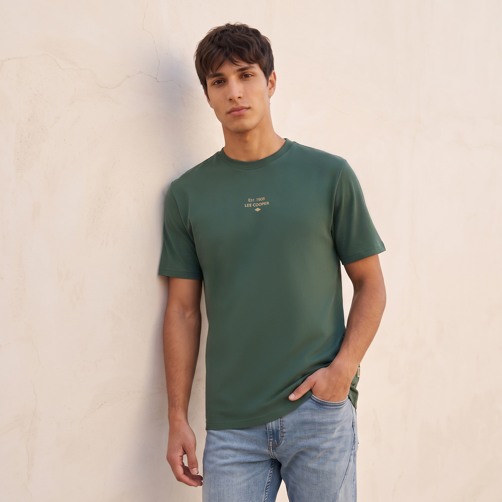 Lee Cooper Crew Neck Logo T-shirt-men-clothing-tshirtsandpolos-tshirts-image-3