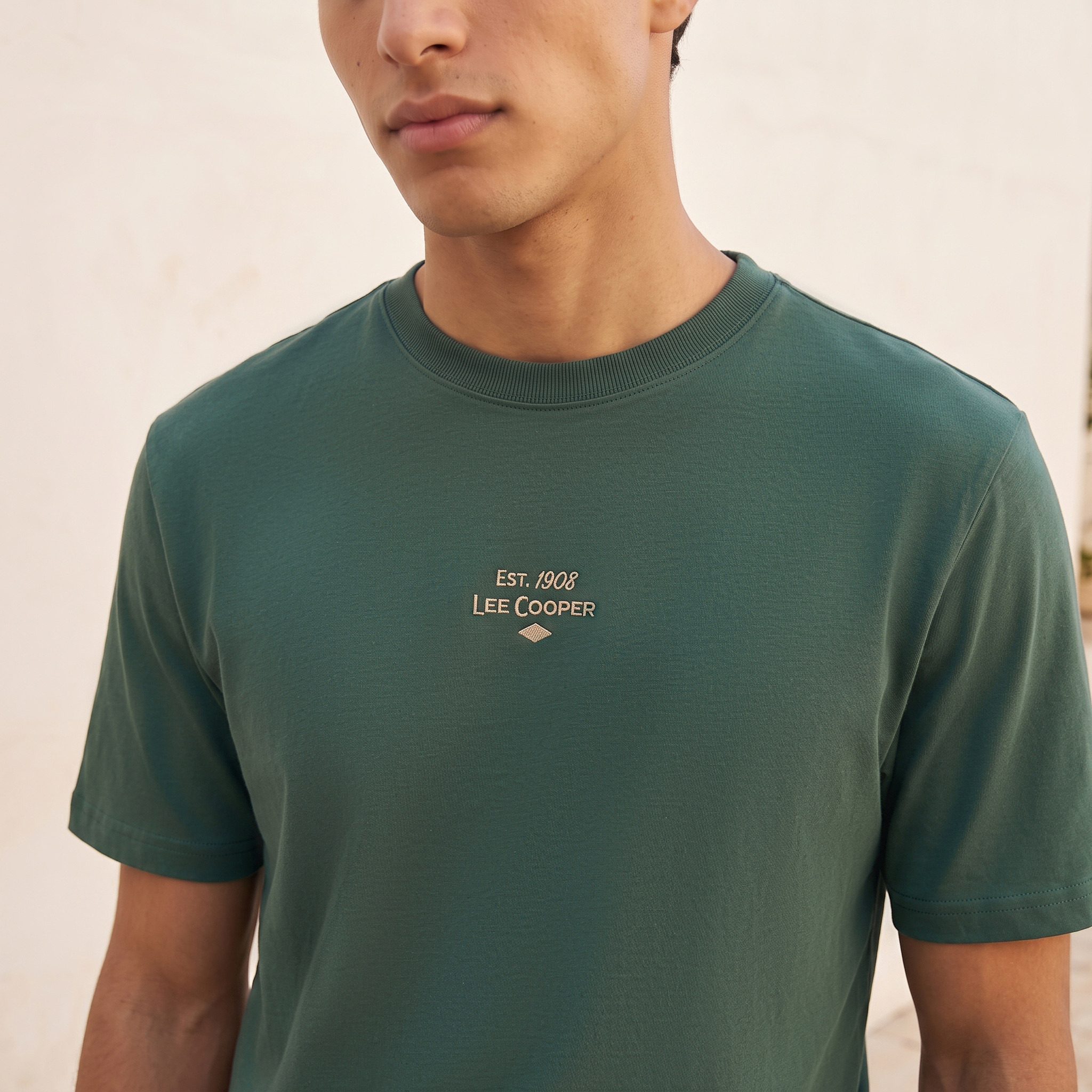 Lee Cooper Crew Neck Logo T-shirt-men-clothing-tshirtsandpolos-tshirts-image-4