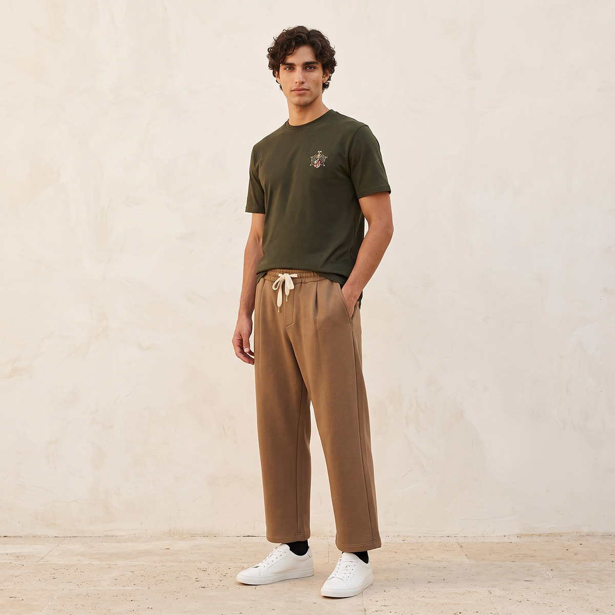 Lee Cooper Crew Neck Short Sleeves Logo Print T-shirt-men-clothing-tshirtsandpolos-tshirts-image-2