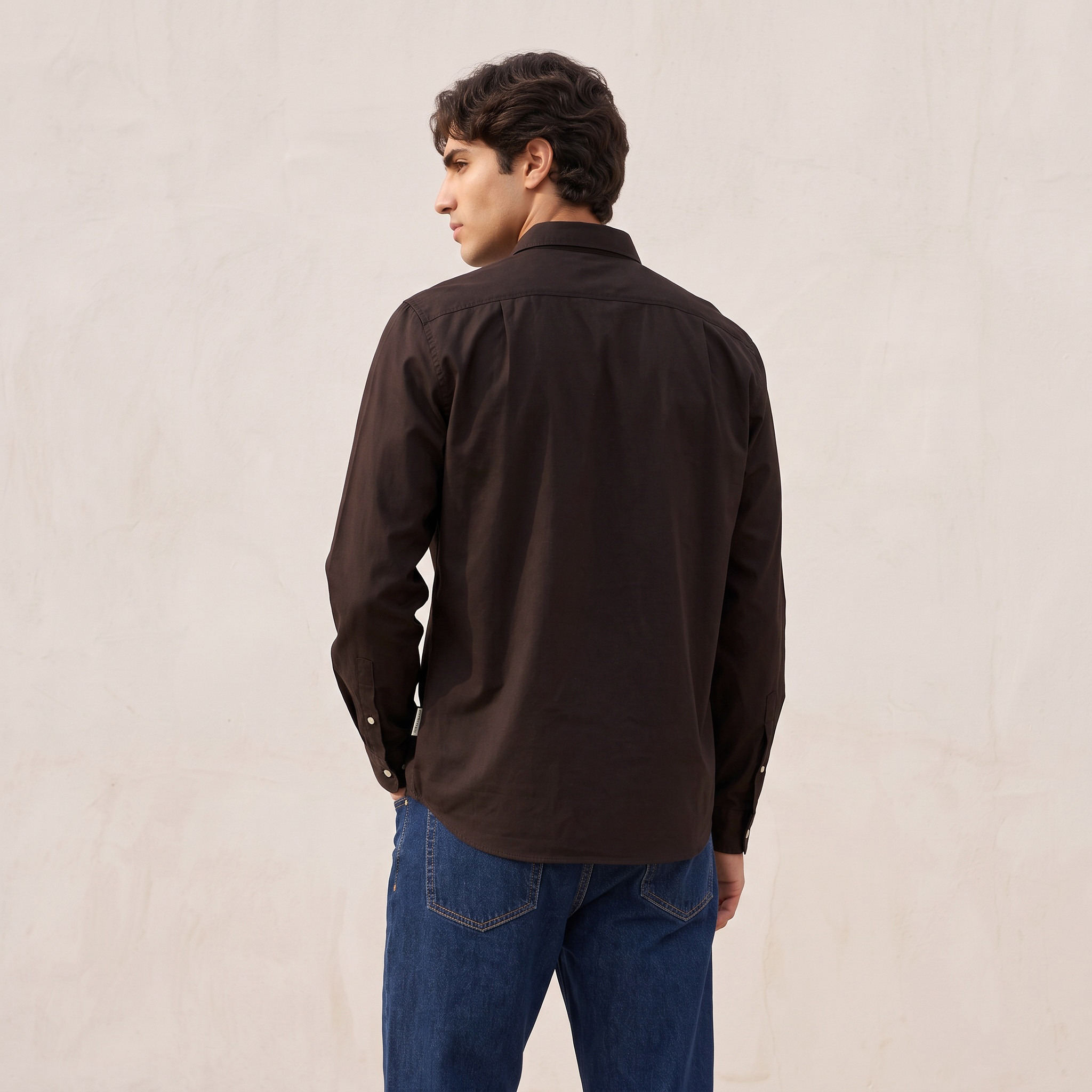 قميص قطن بقصة مستقيمة من لي كوبر-men-clothing-shirts-image-3