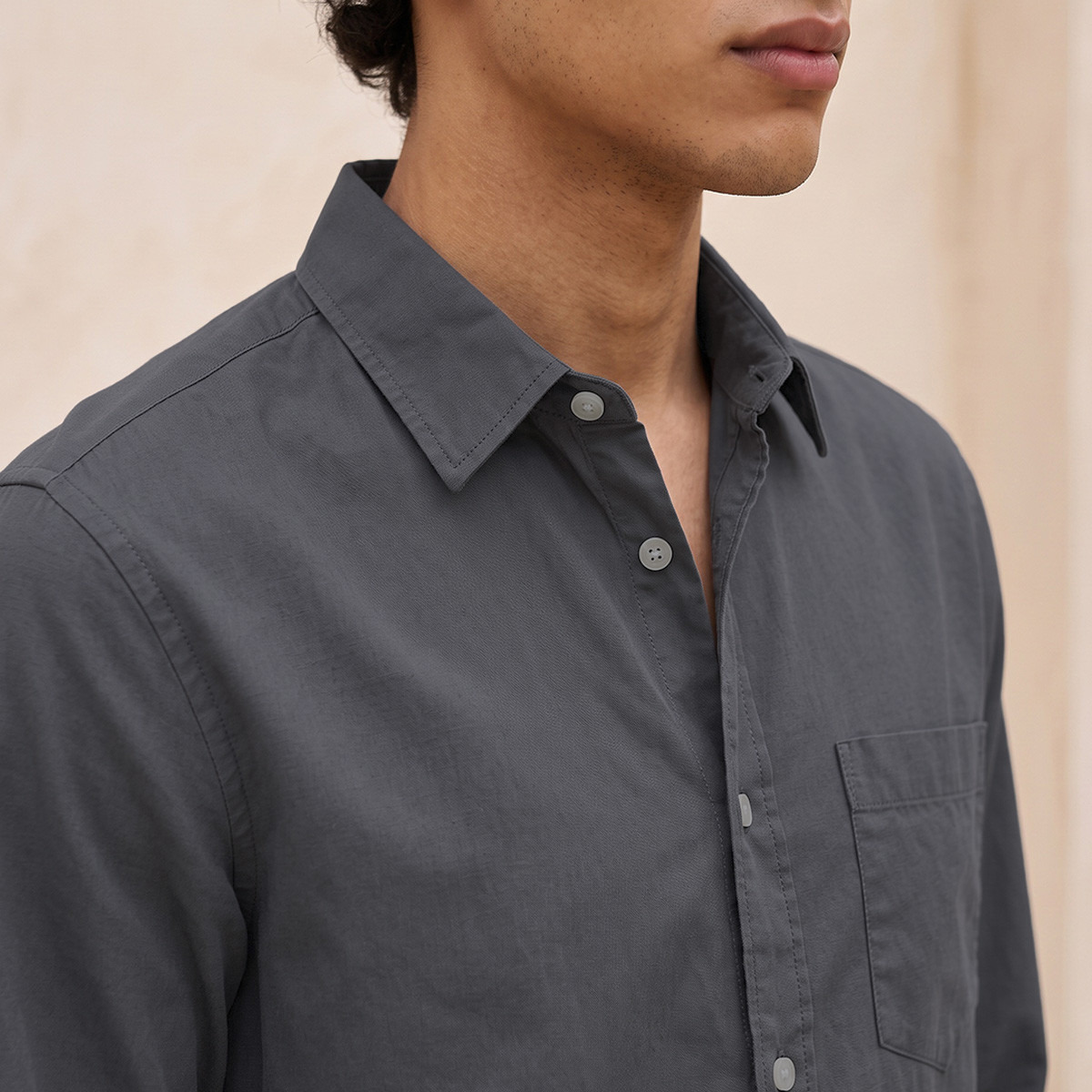 قميص قطن بقصة مستقيمة من لي كوبر-men-clothing-shirts-image-4