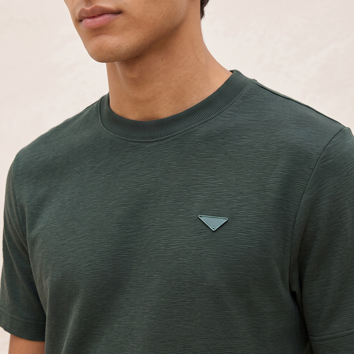Lee Cooper Regular Fit Crew Neck Textured T-shirt-men-clothing-tshirtsandpolos-tshirts-image-5