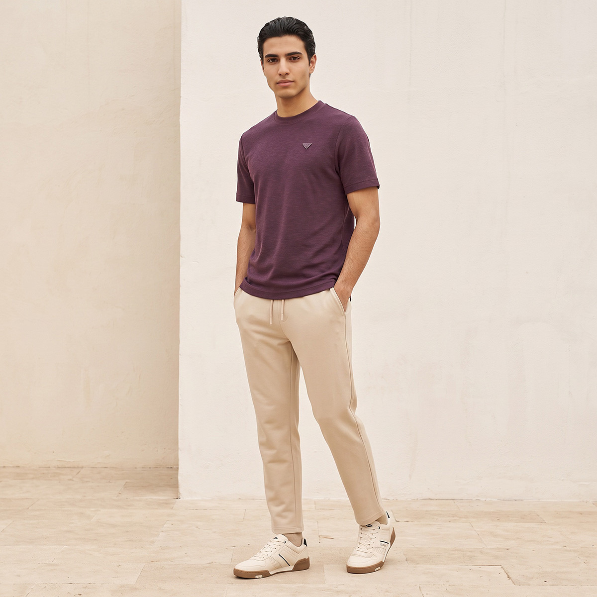 Lee Cooper Regular Fit Crew Neck Textured T-shirt-men-clothing-tshirtsandpolos-tshirts-image-2