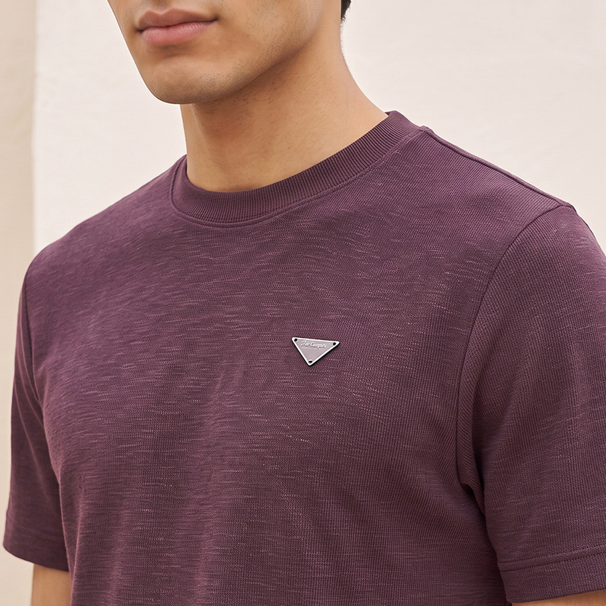 Lee Cooper Regular Fit Crew Neck Textured T-shirt-men-clothing-tshirtsandpolos-tshirts-image-5