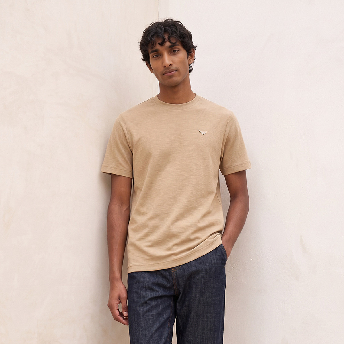 Lee Cooper Regular Fit Crew Neck Textured T-shirt-men-clothing-tshirtsandpolos-tshirts-image-4