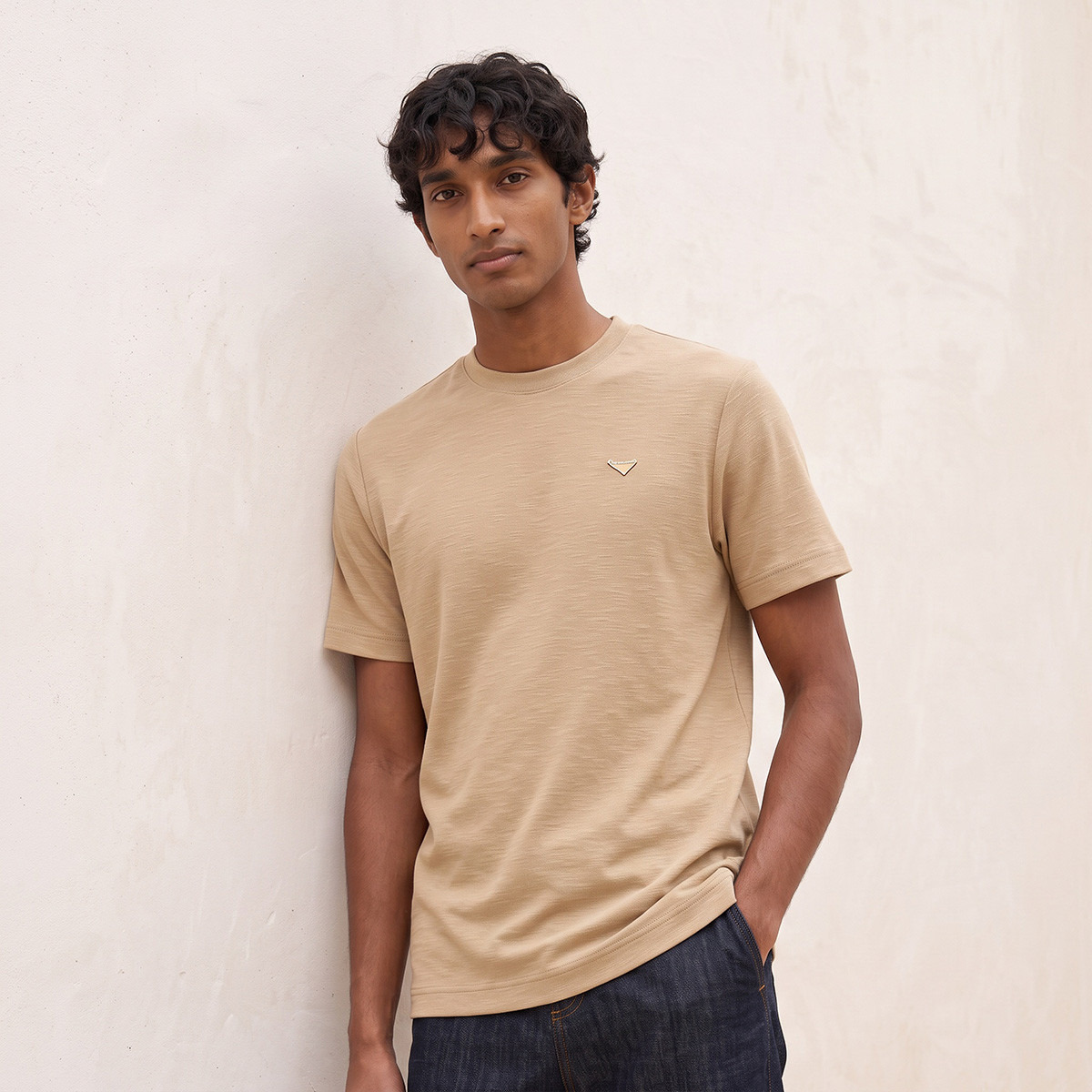 Lee Cooper Regular Fit Crew Neck Textured T-shirt-men-clothing-tshirtsandpolos-tshirts-image-5