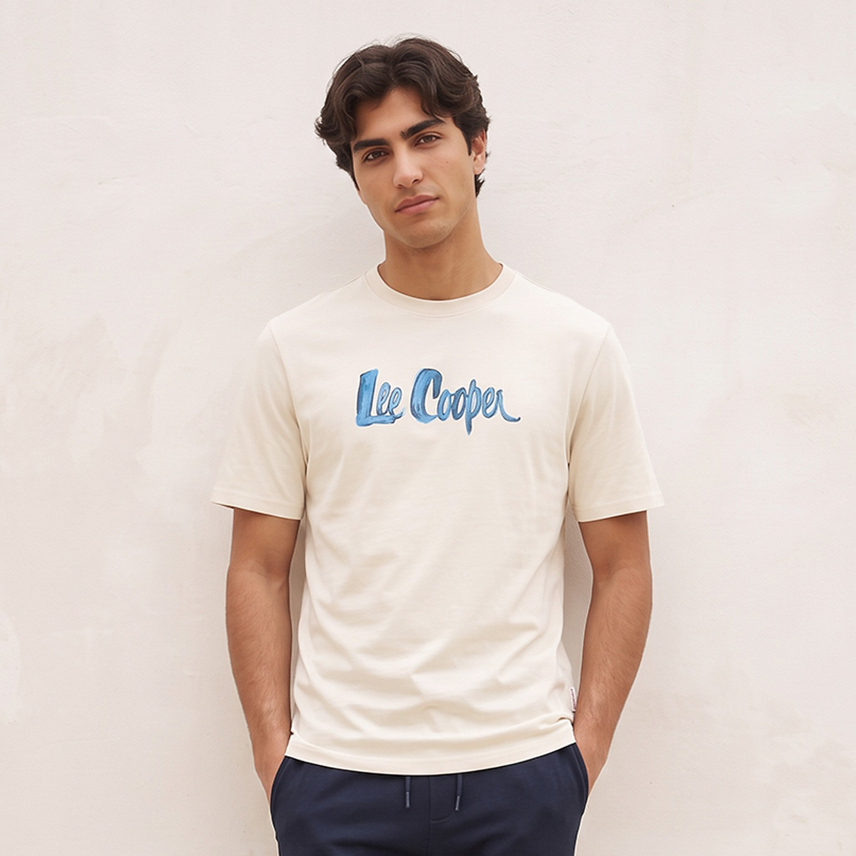Lee Cooper Regular Fit Cotton Crew Neck T-shirt-men-clothing-tshirtsandpolos-tshirts-image-1