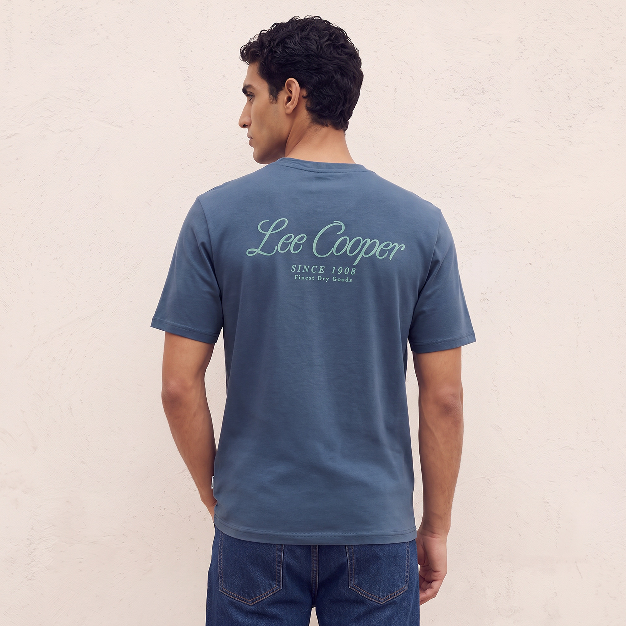 Lee Cooper Regular Fit Cotton Crew Neck T-shirt-men-clothing-tshirtsandpolos-tshirts-image-1