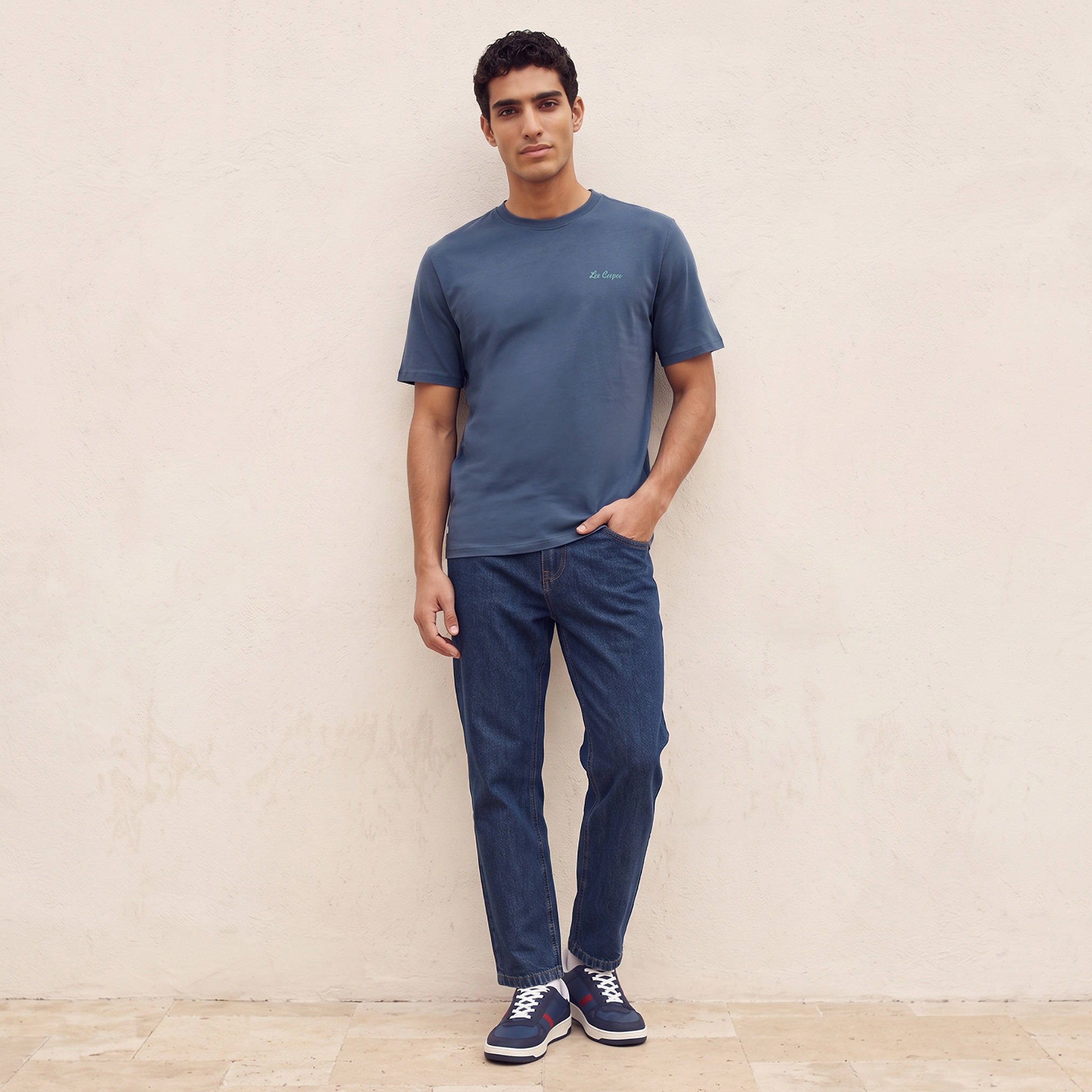 Lee Cooper Regular Fit Cotton Crew Neck T-shirt-men-clothing-tshirtsandpolos-tshirts-image-2