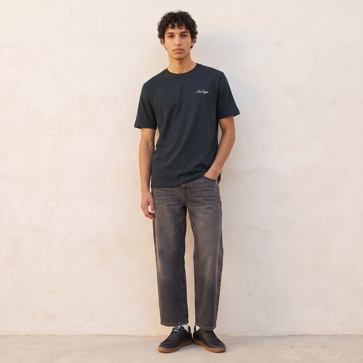 Lee Cooper Regular Fit Cotton Crew Neck T-shirt-men-clothing-tshirtsandpolos-tshirts-image-2
