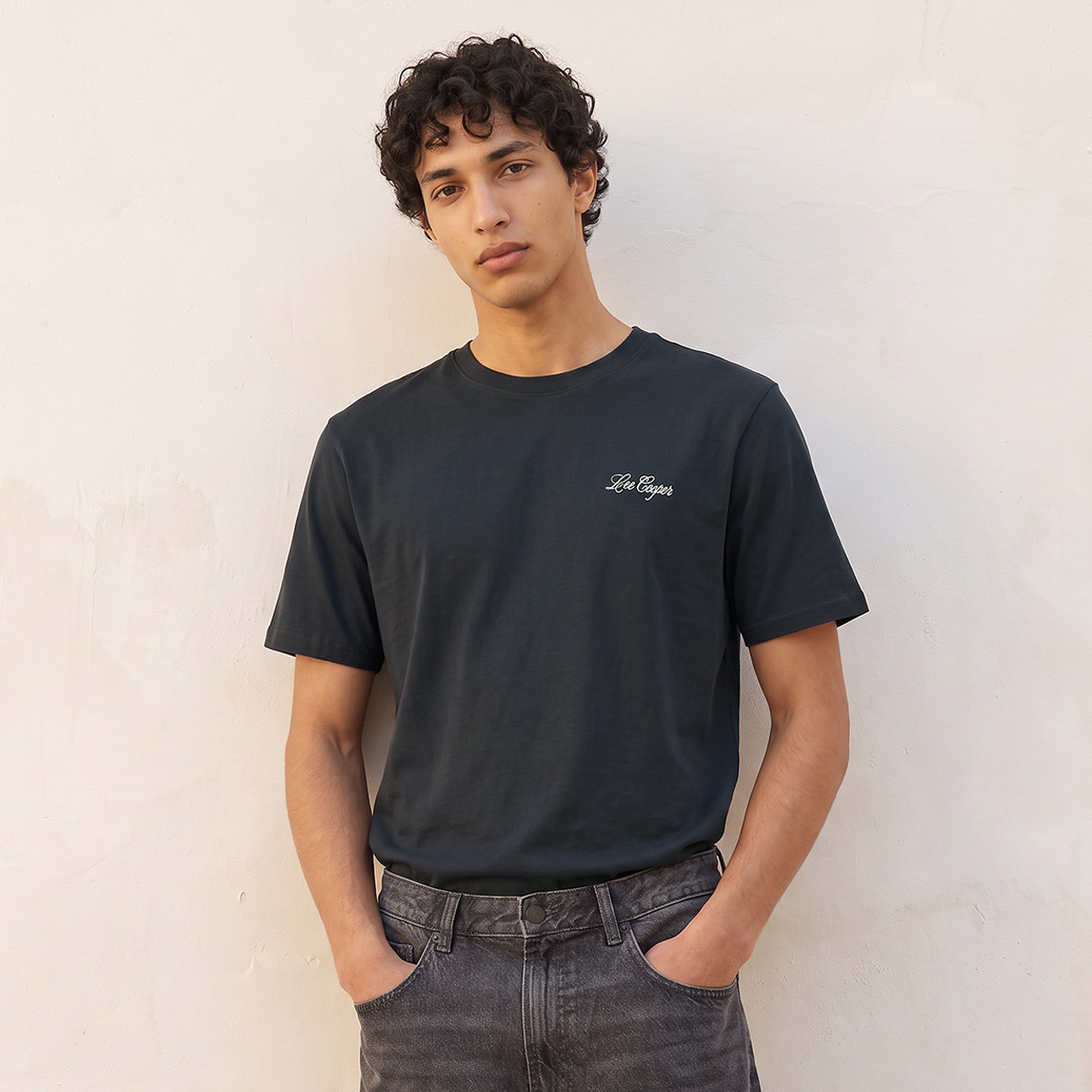 Lee Cooper Regular Fit Cotton Crew Neck T-shirt-men-clothing-tshirtsandpolos-tshirts-image-3
