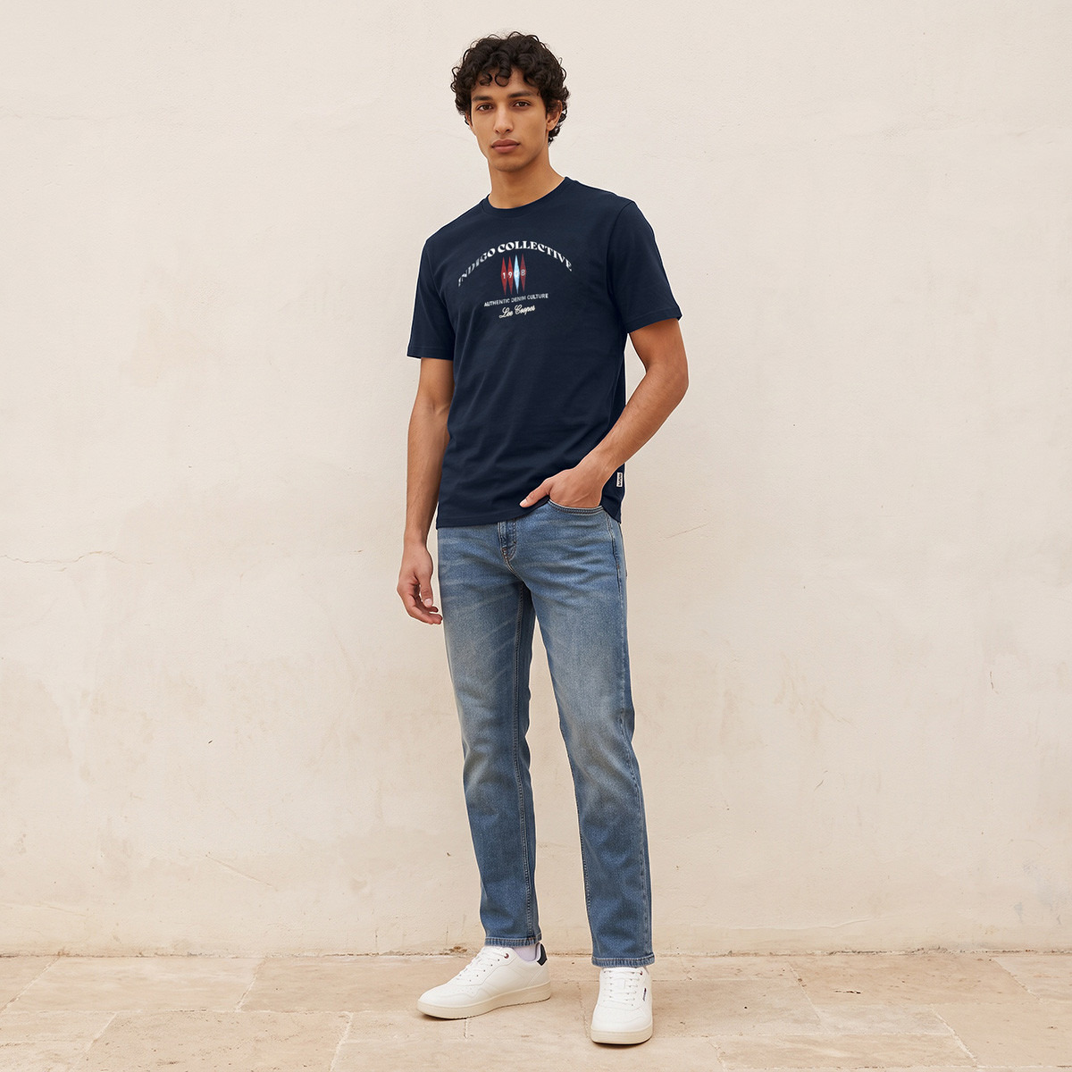 Lee Cooper Regular Fit Cotton Crew Neck T-shirt-men-clothing-tshirtsandpolos-tshirts-image-2
