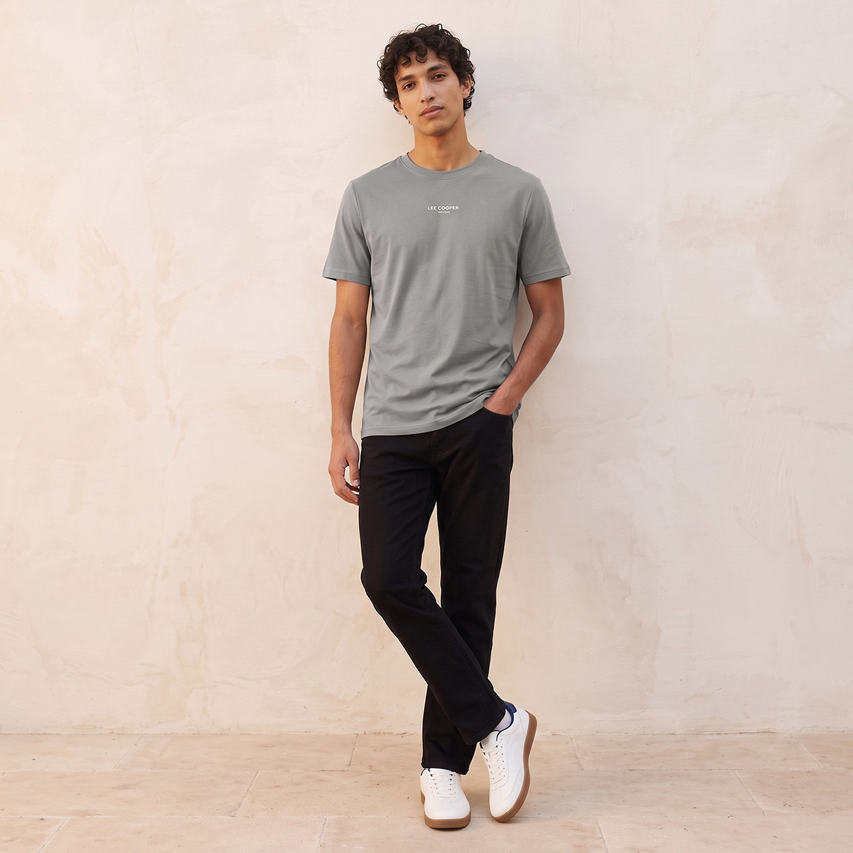 Lee Cooper Regular Fit Cotton Crew Neck T-shirt-men-clothing-tshirtsandpolos-tshirts-image-2