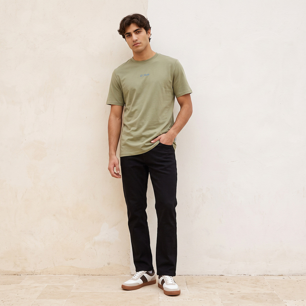 Lee Cooper Regular Fit Cotton Crew Neck T-shirt-men-clothing-tshirtsandpolos-tshirts-image-2